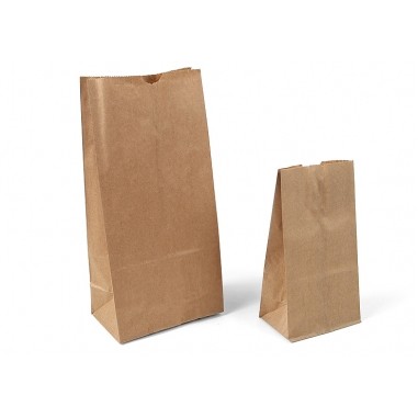Stand Up Plain Brown Kraft Paper Merchandise Bag (6 9/16"x4 1/16"x13 3/16")
