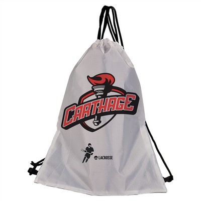White Full Color Back Sack