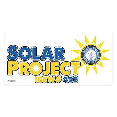 Rectangle Sticker | Square Corner | 3" x 6" | White Static | Static Back | Screen
