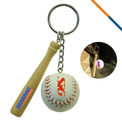 Baseball Bat Keychain