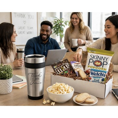 Thank You Tumbler with Snacks Boxed