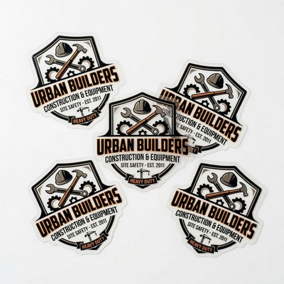 101 to 150 Sq. Inch Out/ Indoor Clear Cling Vinyl Static Back Decal