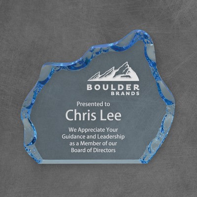 Iceberg Acrylic Award, Blue, 5 1/2"L