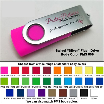 Swivel Flash Drive - 2 GB Memory - Body PMS 806