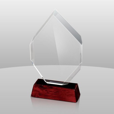 Victory Award w/Rosewood Base (12"x6"x2 1/2")