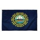 New Hampshire Indoor Parade Flag w/Pole Hem And Fringe (3'x5')