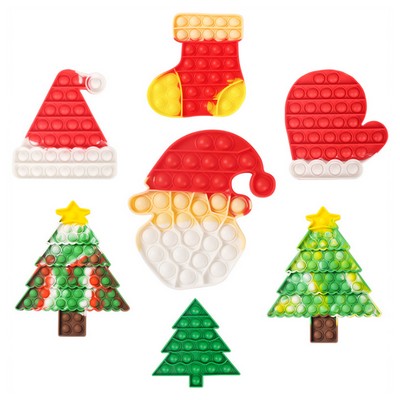 Christmas Push Pop Bubble Fidget Toy