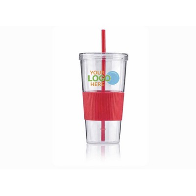 24 Oz. Tumbler with Straw