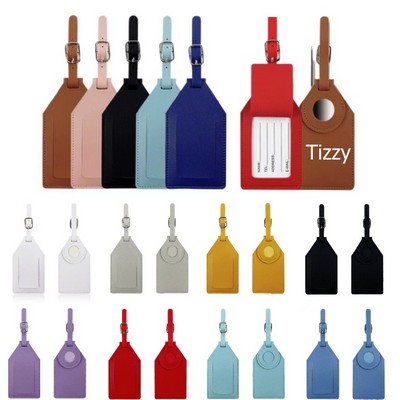 Leather Luggage Tag Holder