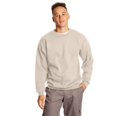 Hanes 97 Oz Ultimate Cotton&reg; 90/10 Fleece Crew