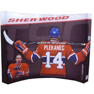8' - 87''x89'' Curved Pop-Up Banner Wall Kit
