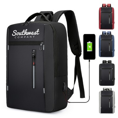 Travel Laptop Backpack with USB Charging Port