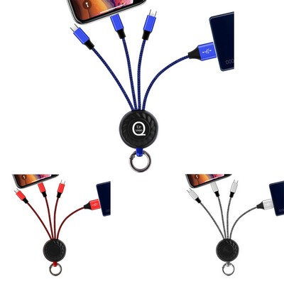 4.72" 3" 1 Charging Cable Keychain