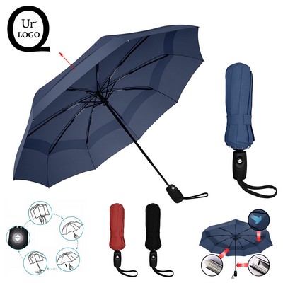 46" Double Canopy Vented Compact Umbrella