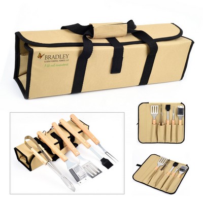 5pc Barbecue Tool Set w/Carry Bag