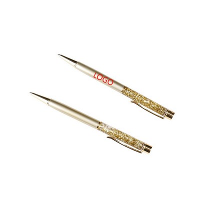 Floating Gold Foil Liquid Glitter Twist Pen