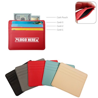 Leather Card Holder with Wallet