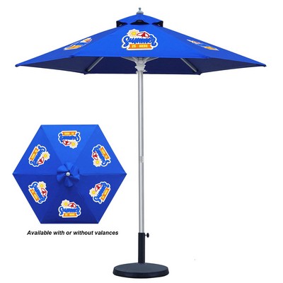 7' Heavy Duty Commercial Aluminum Market Umbrella (Dye Sublimation)