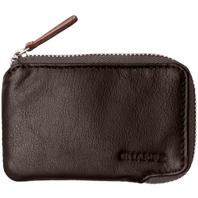 Champs Luggage Khaki Zip Case Wallet Size 4.25"X2.75"X0.5"
