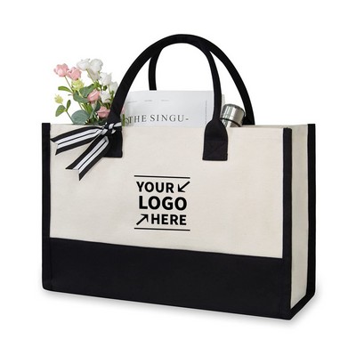 Personalized Canvas Beach Bag
