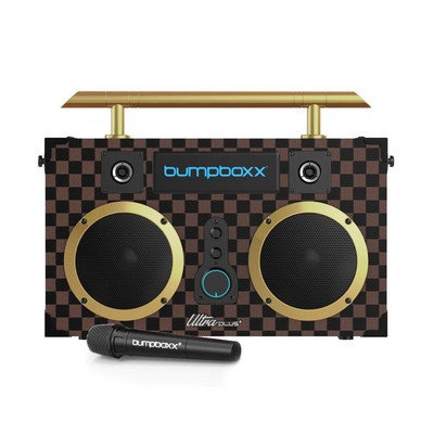 Bumpboxx Bluetooth Boombox Ultra Plus Brown Checkered