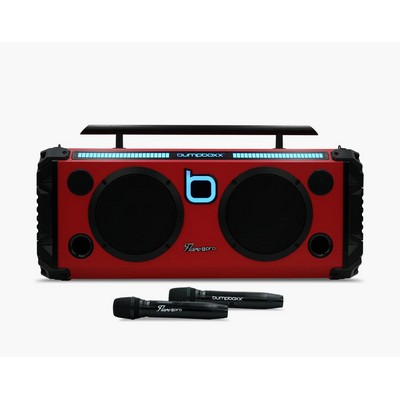 Bumpboxx Flare8 Pro Bluetooth Boombox Red