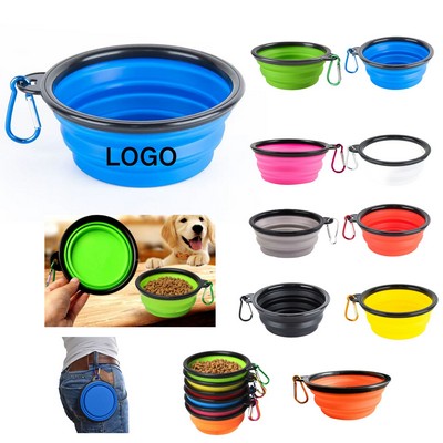 External portable TPE plastic dog bowl