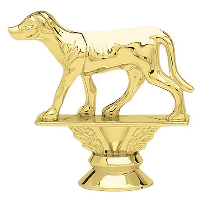 3 1/4" Gold Plastic Grayhound Dog Trophy Figure