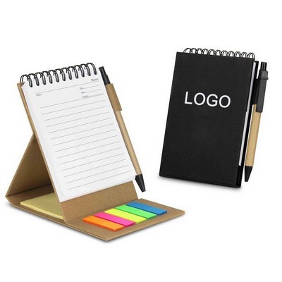 3-in-1 Standable Note Pad w/Sticky Note