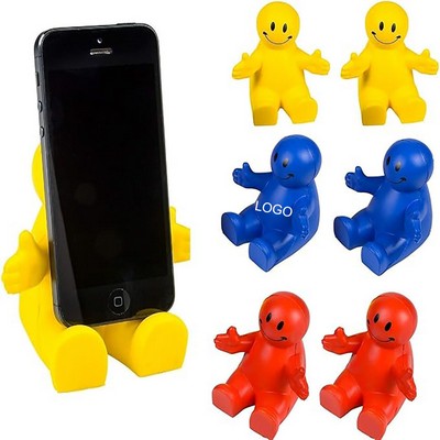 4" Squeezable Smile Phone Holder Multifunctional Smartphone Stand Squeeze Stress Relief Fidget Toy