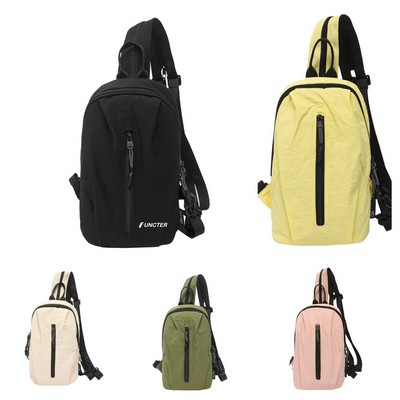 Nylon Waterproof Backpack Crossbody Chest Bag