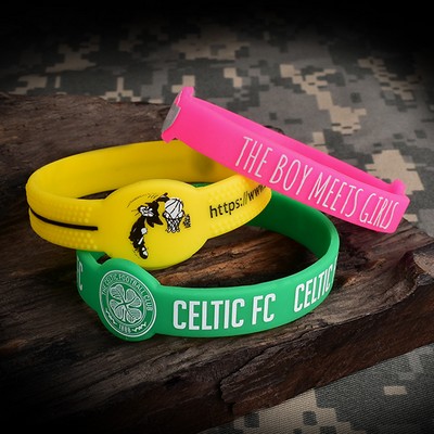1/2" Figured Silicone Wristband
