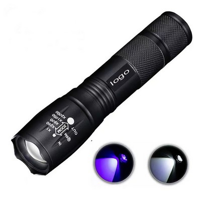 Tactical Black Ultraviolet (UV) LED Flashlight