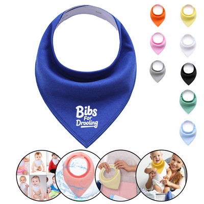 Soft Cotton Baby Bibs for Drooling and Teething