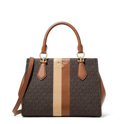 Michael Kors® Marilyn Medium Logo Stripe Satchel