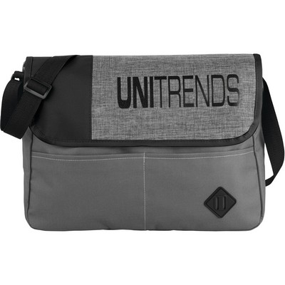 600D Oxford Cloth Crossbady Bag With 2 Front Pocket