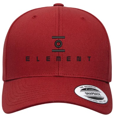 Yupoong 6389 – YP Classics – CVC Snapback Hat with Leatherette Patches or Embroidery