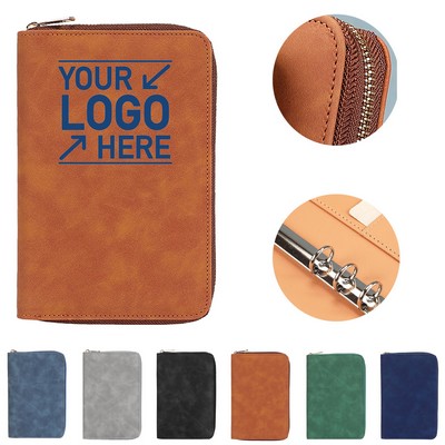 A5 PU Leather Portfolio Folders Travel Notebook