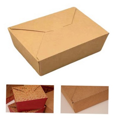 Disposable Kraft Paper Takeout Box