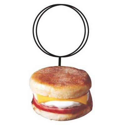 Breakfast Sandwich Executive Key Chain w/Mirrored Back (4 Square Inch)