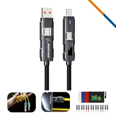 VoltFlow 4in1 Fast Charging Data Transfer Cable