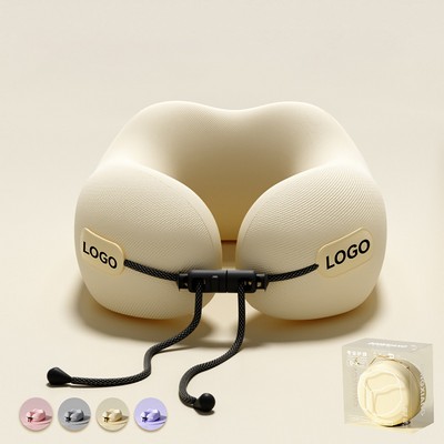 Memory Foam Travel Neck Pillow for Plane Train