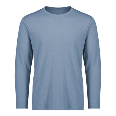 River Cotton-Poly Ringspun Slub Long Sleeve Tee