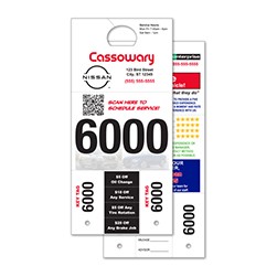 Premium Wide Hole Coupon Style Adver-Tag™ Dispatch Number