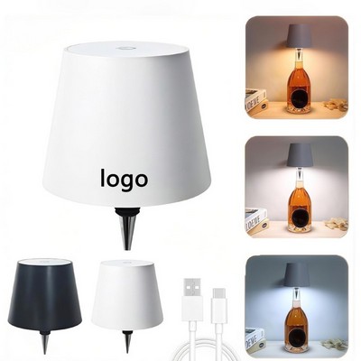 Rechargeable 3-Color Dimmable Wine Bottle Lamp