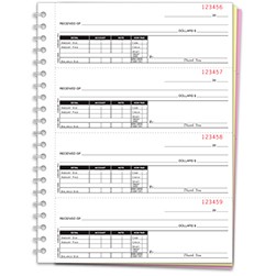 3-Part Plain Cash Receipts Books