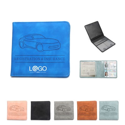 PU Car Registration Insurance Holder