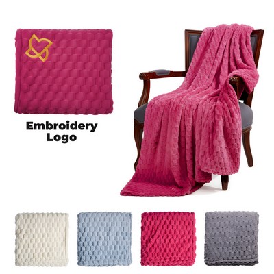 Extra-Long 300GSM Plush Flannel Throw