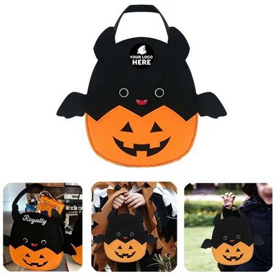 Adorable Bat-Shaped Halloween Candy Tote for Kids