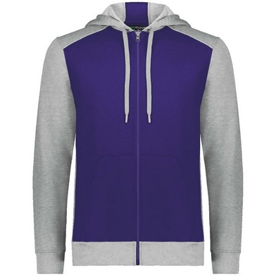 Augusta Sportswear Unisex Eco Revive™ Three-Season Triblend Fleece Full-Zip Hooded Sweatshirt - 6899